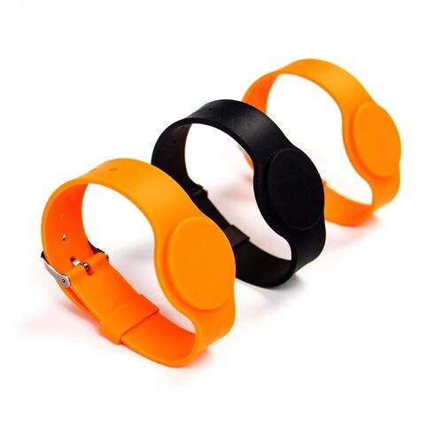 Pulseira de silicone ajustável à prova d'água de 13,56 MHz personalizada para ingressos de eventos