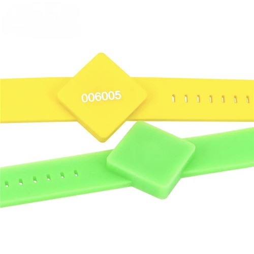 Pulseira de silicone à prova d'água RFID 125 kHz para controle de acesso de hotéis, academias e parques aquáticos