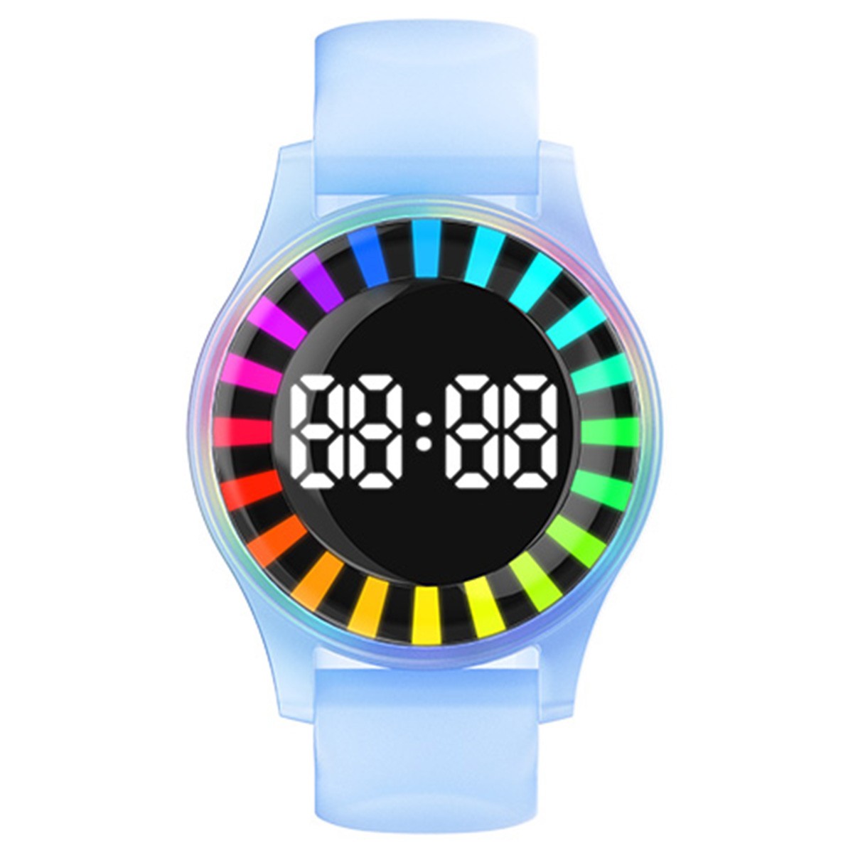 Pulseiras e braceletes LED recarregáveis ​​de gerenciamento de tempo piscante para parque de trampolim