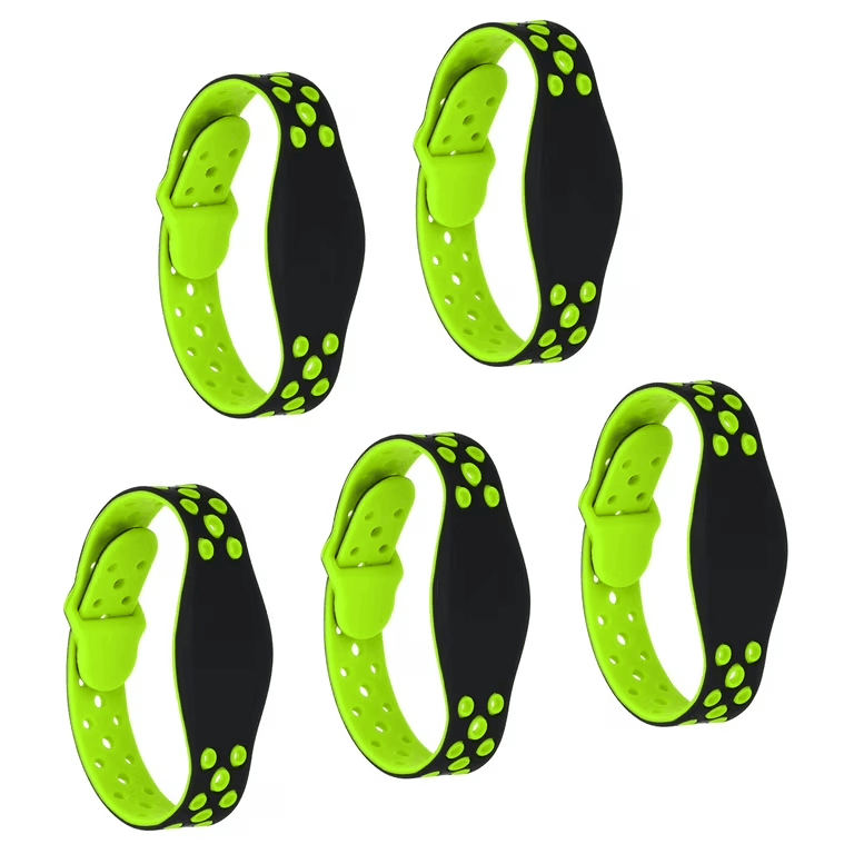 Pulseira NFC de silicone RFID de duas cores personalizada para eventos e controle de acesso