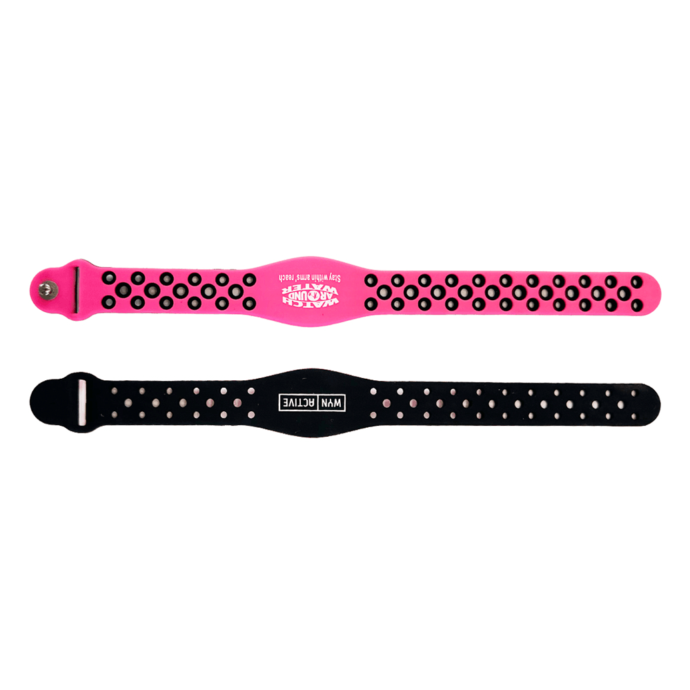 Pulseira NFC de silicone RFID de duas cores personalizada para eventos e controle de acesso