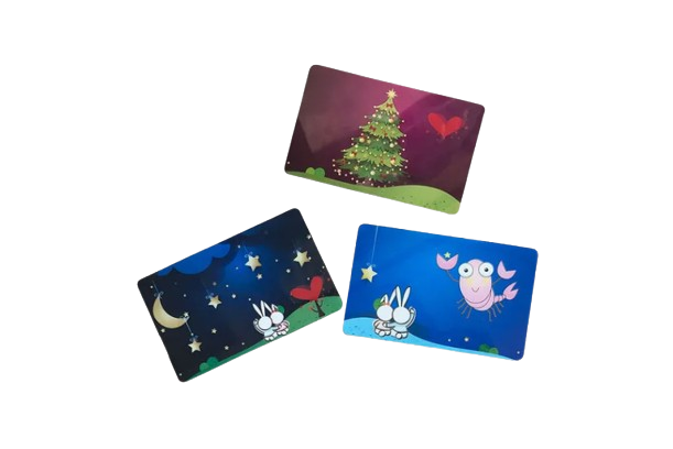 Cartão de luz LED NFC personalizado para controle de acesso a parques de diversões