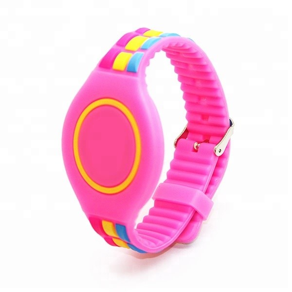 Pulseira de silicone RFID com cores personalizadas e ajustável