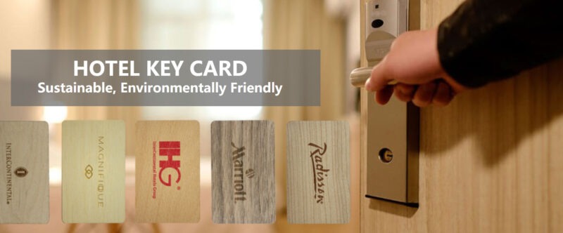 Application of wooden RFID card