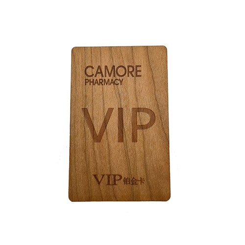 wooden rfid hotel key card