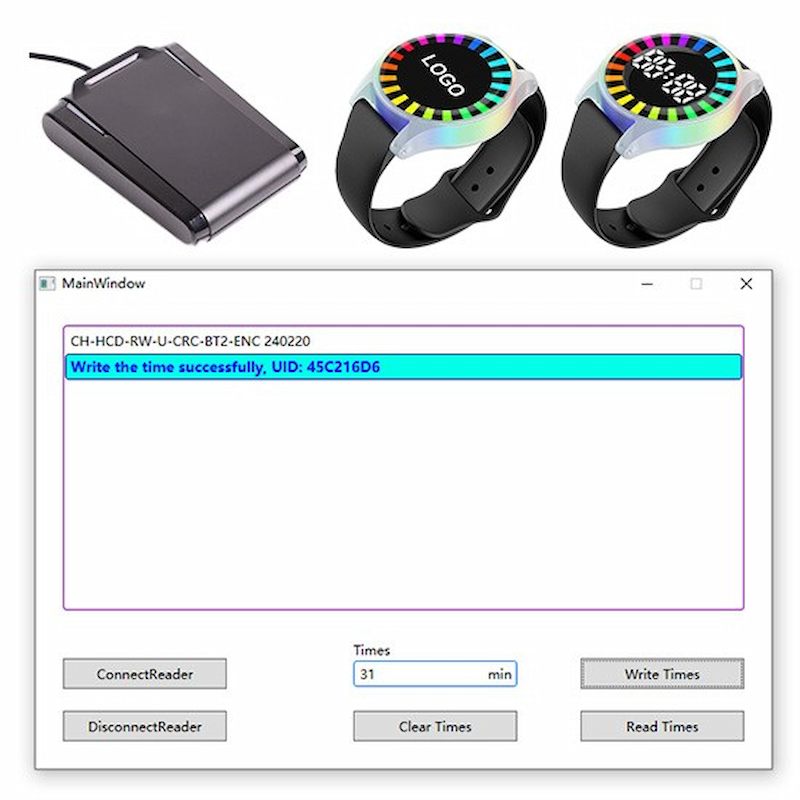 RFID countdown bracelet