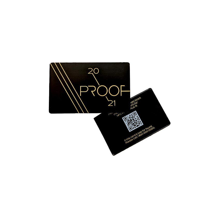 metal business cards with nfc