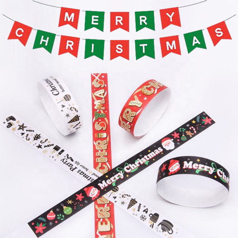 paper wristband for Christmas