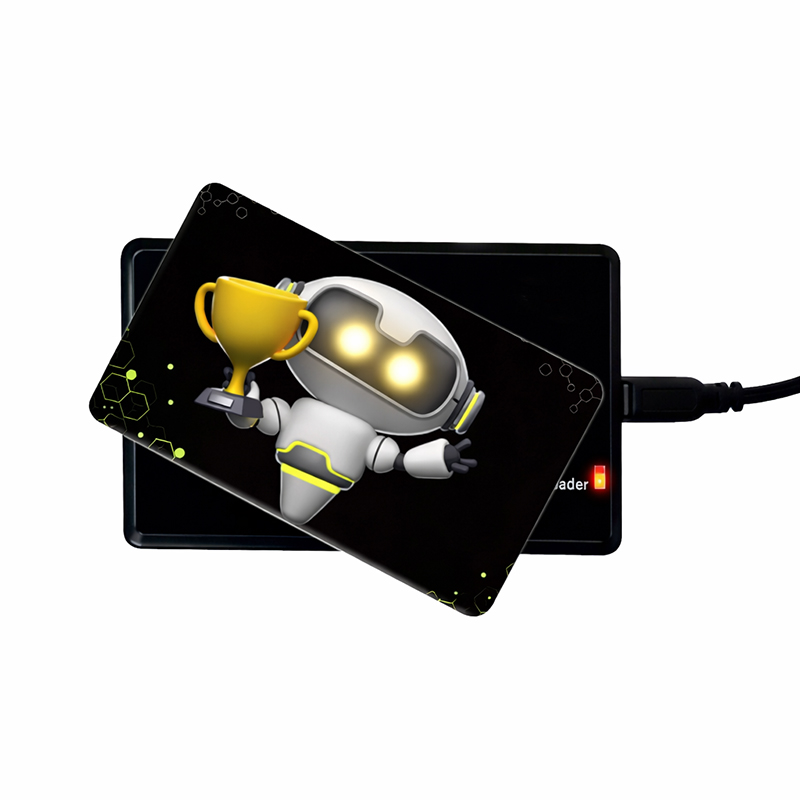 built in nfc chip led smart card