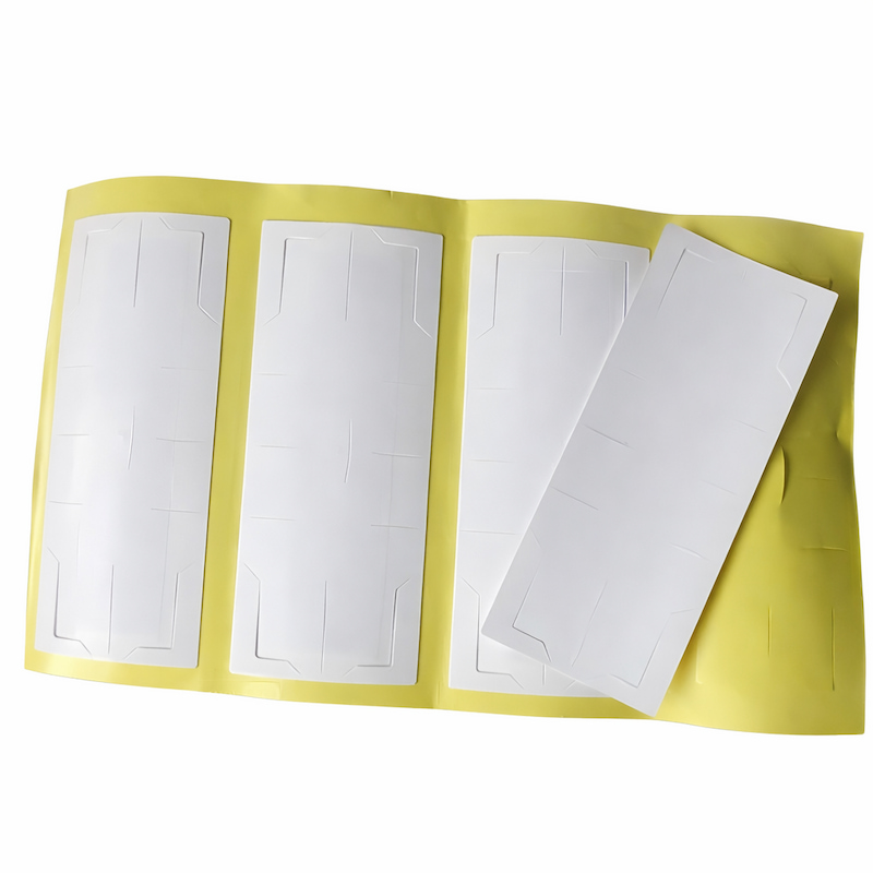 Fully fragile anti-transfer RFID label applied to asset identification