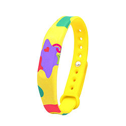 RFID silicone wristband for theme park access