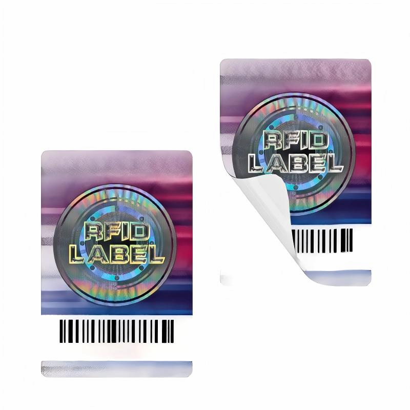 NFC hologram label with anti counterfeit security chip for authentication