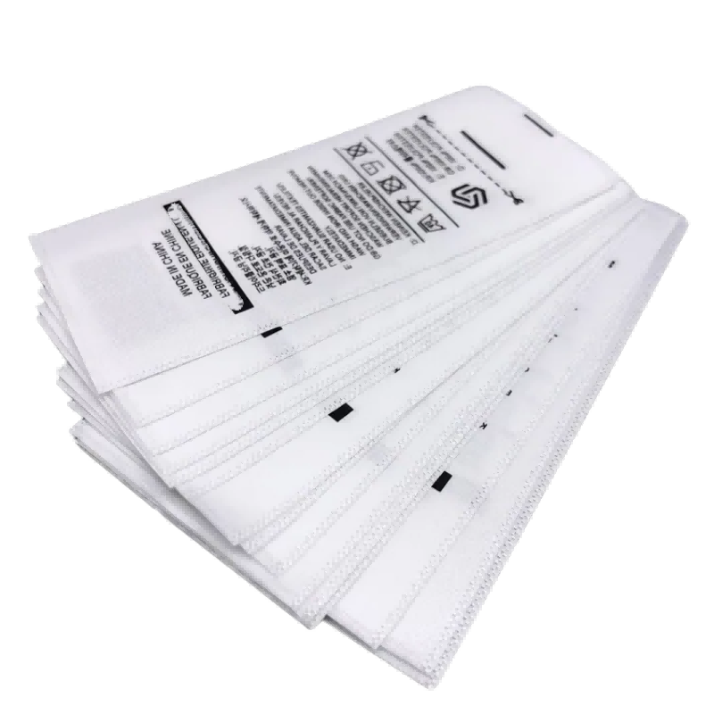 Custom RFID woven label with logo printing and EPC encoding for apparel