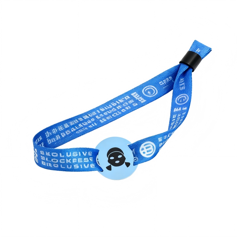 RFID fabric wristband with MIFARE Ultralight for cashless payment and event management