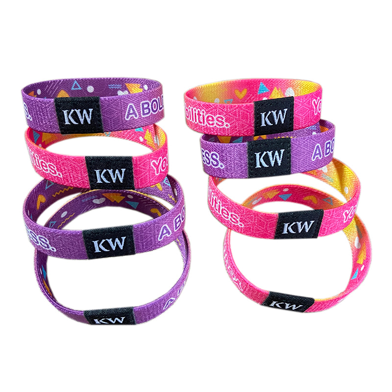 Soft woven NFC fabric bracelet for festivals, gyms and membership management