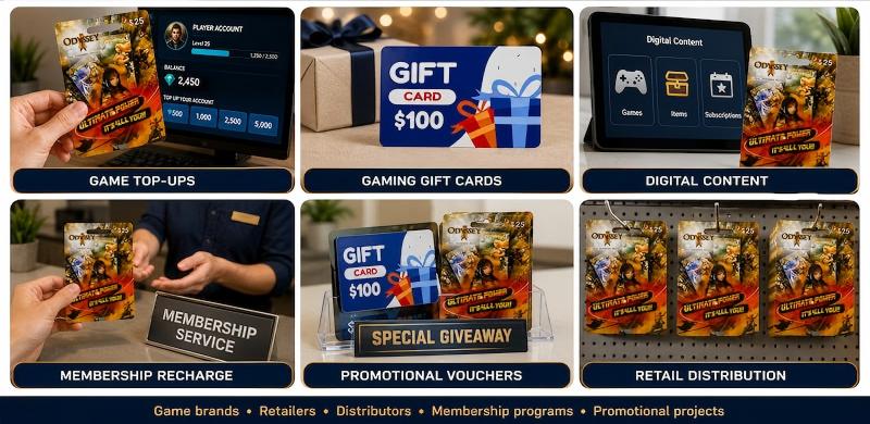 prepaid game cards best for gaming gifts digital content promotions and retail