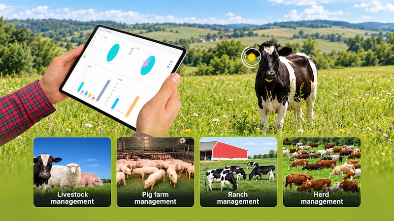 RFID ear tags used for cattle sheep pigs and goat identification RFID ear tags used for cattle sheep pigs and goat identification