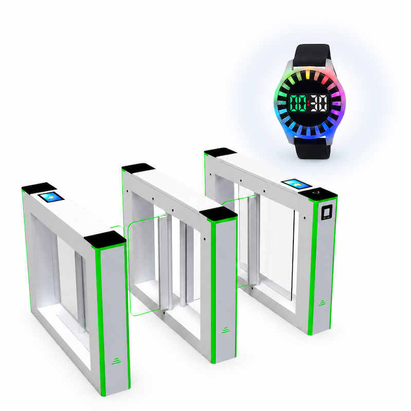 MH-CR03 RFID countdown vibration wristband with Timer Setter turnstile and charging equipment