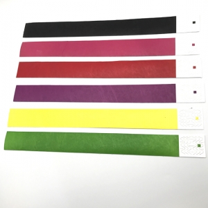 Pulseira colorida de publicidade Tyvek RFID