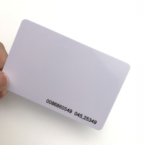 Cartão em branco do PVC de 13.56MHZ com a microplaqueta M1