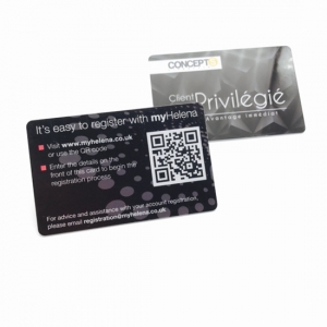 Cartão de associação de plástico QR Code