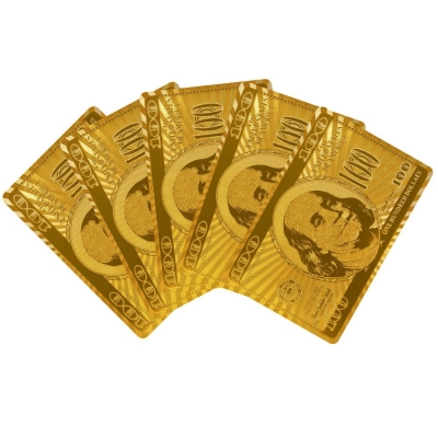 cartões de folha de ouro