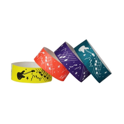 Pulseira de papel Tyvek RFID para eventos