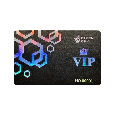 Cartão VIP de material laser