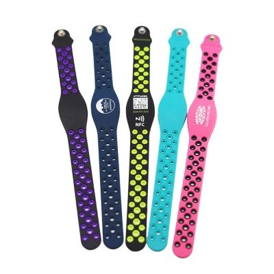 Pulseira NFC de silicone RFID