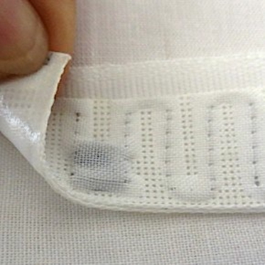 Etiqueta de nylon da lavanderia de Fabic RFID, etiqueta da lavanderia de matéria têxtil do RFID